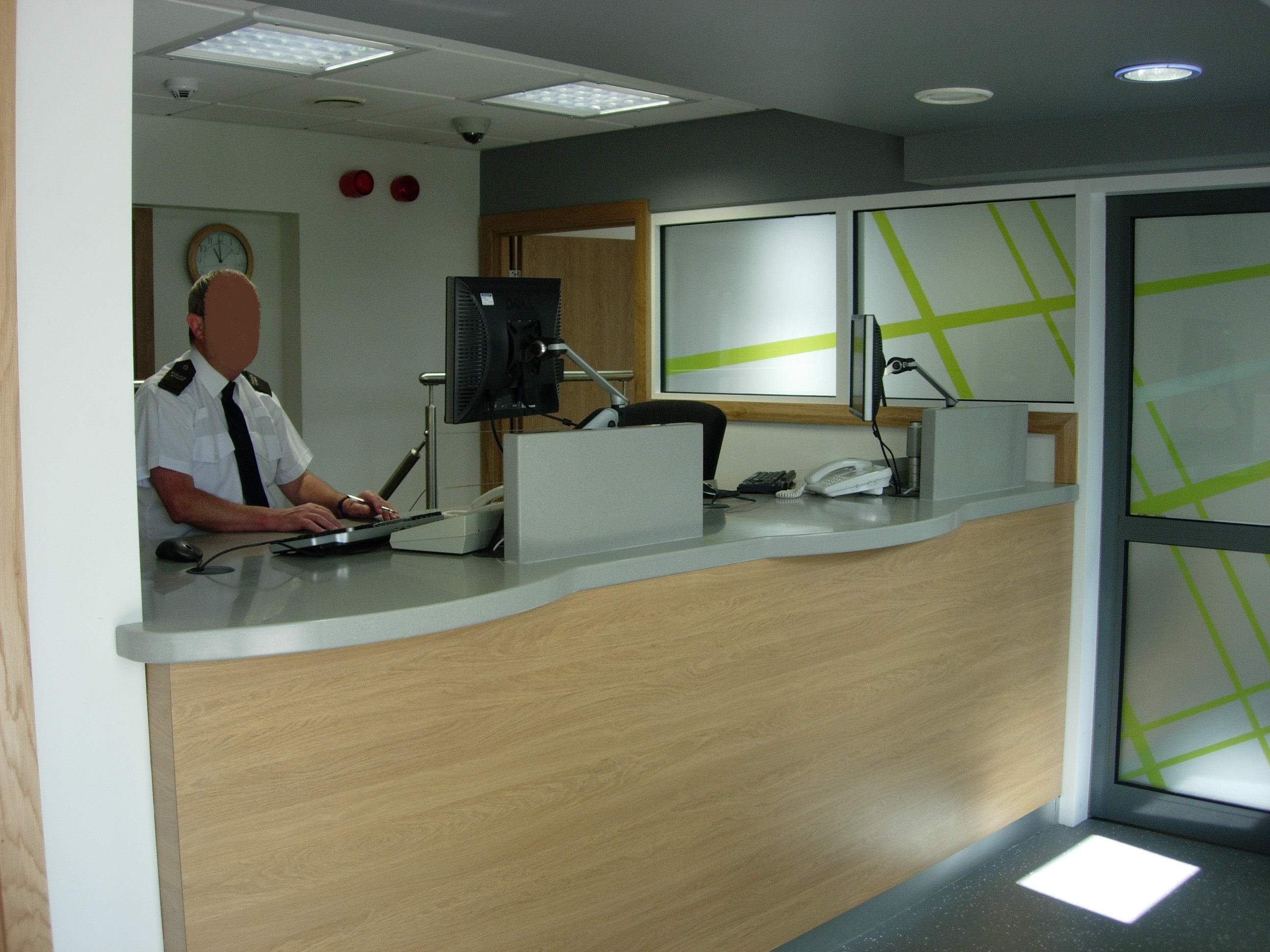 Police Front Office - Corian Reception Counter