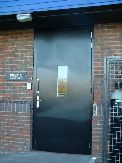 External Steel Door to Cash Office